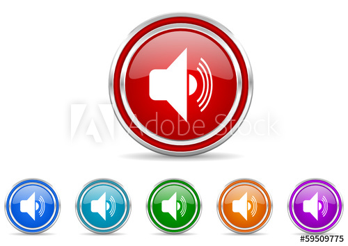 500x354 Volume Icon Vector Set