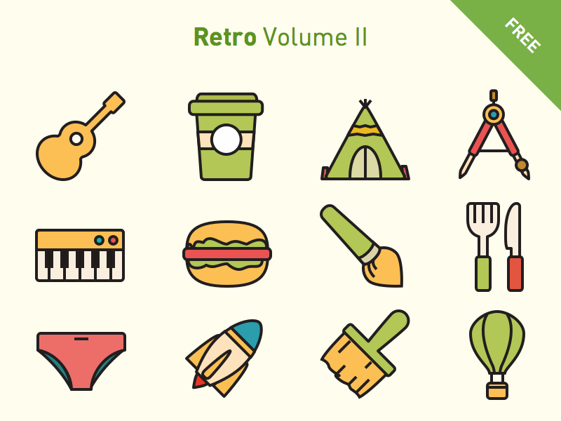 800x600 Free Vector Icons Retro Volume 2 By Frexy