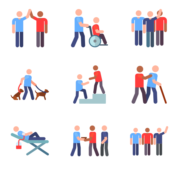 600x564 Volunteer Icons