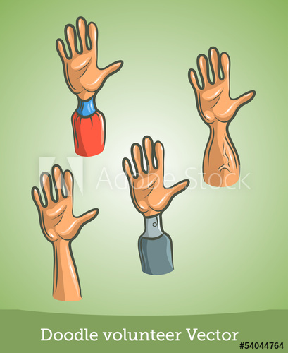 409x500 Doodle Volunteer Arm Set