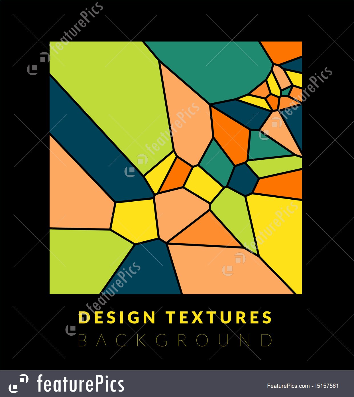 1242x1392 Abstact Voronoi Design Vector Background Stock Illustration
