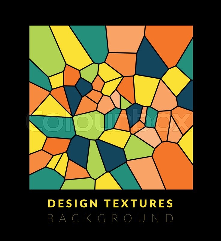 736x800 Abstact Voronoi Design Background. Geometric Vector Illustration