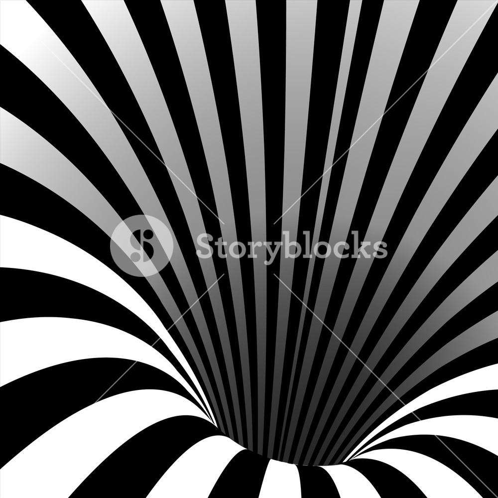 1000x1000 Spiral Vortex Vector. Illusion Swirl. Tunnel Hole Effect. Movement