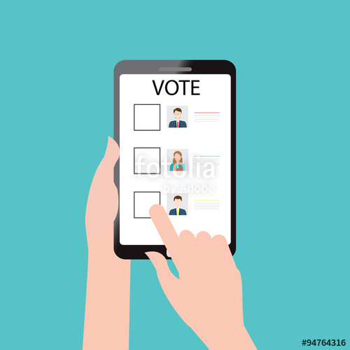 500x500 Vote Online Design. Stock Image And Royalty Free Vector Files On