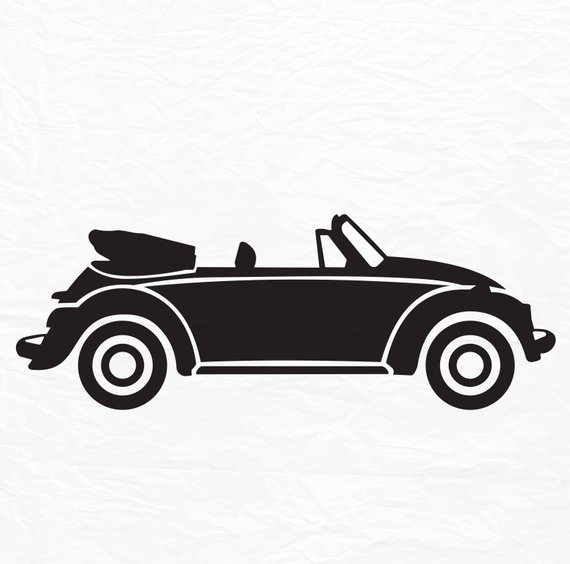 570x564 Vw Beetle Svg File Convertible Vw Bug Svg File Vector Clip Etsy