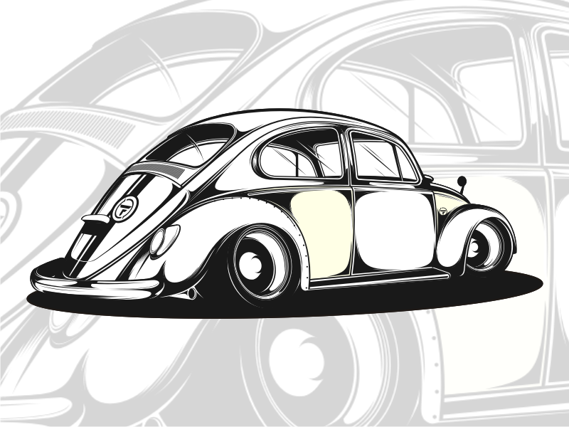 800x600 Classic Car Vw Beetle Drawings Volkswagen, Vw And