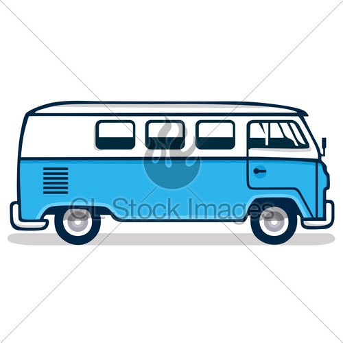 500x500 Vintage Blue Vw Vector Gl Stock Images