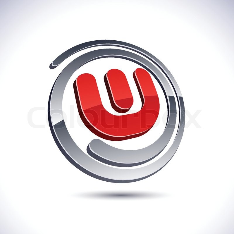 800x800 Vector Illustration Of 3d W Symbol Stock Vector Colourbox