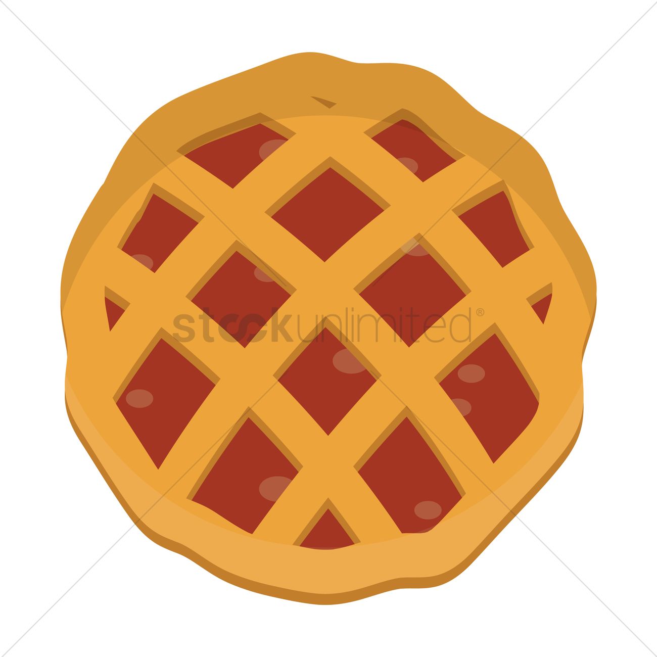1300x1300 Waffle Vector Image
