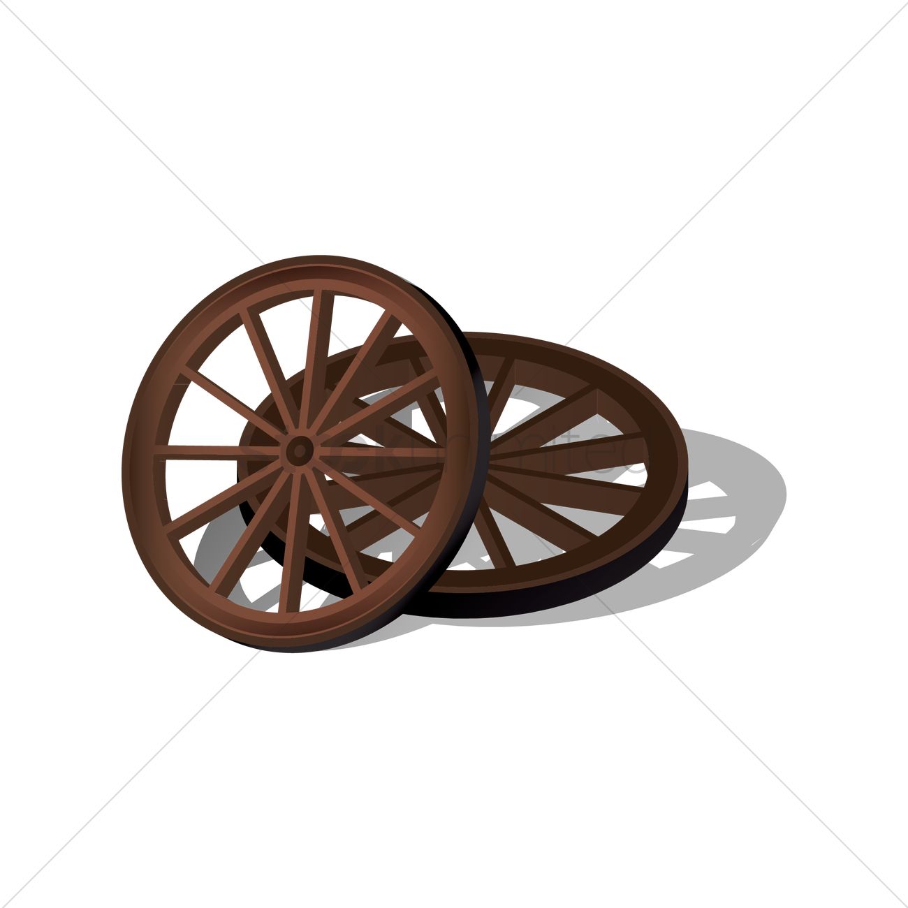 1300x1300 Wagon Wheel Vector Image