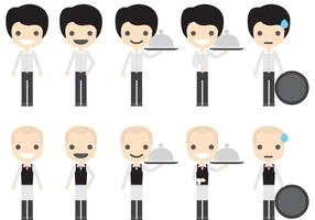 286x200 Waiter Free Vector Art
