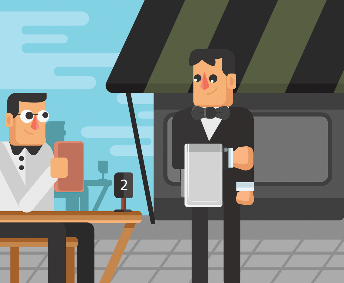 1136x936 Waiter Vector Vector Art Amp Graphics
