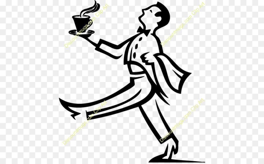 900x560 Waiter Vector Graphics Clip Art Illustration Image