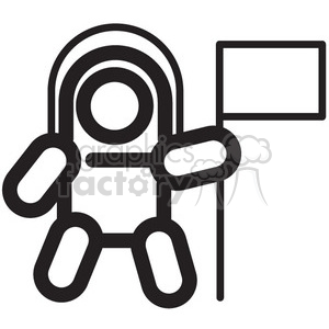 300x300 Royalty Free Astronaut Space Walker Vector Icon 398469 Icon