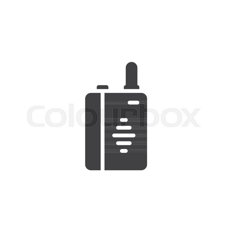 800x800 Walkie Talkie Vector Icon. Filled Flat Sign For Mobile Concept And