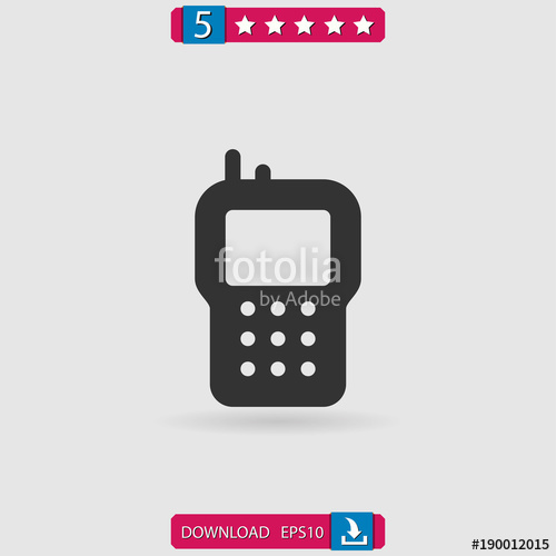 500x500 Walkie Talkie Vector Icon Stock Image And Royalty Free Vector