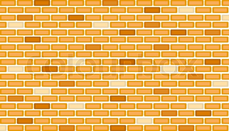 800x459 Isolated Brick Wall For Your Design, Vector Illustration Stock