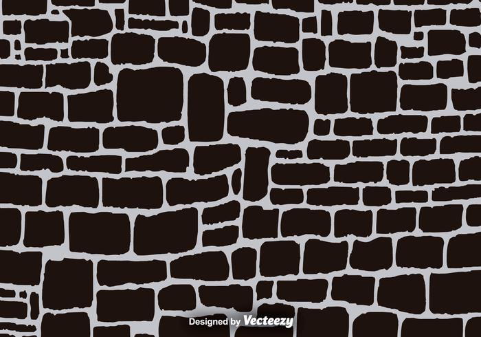 700x490 Black Cartoon Stone Wall Vector Background