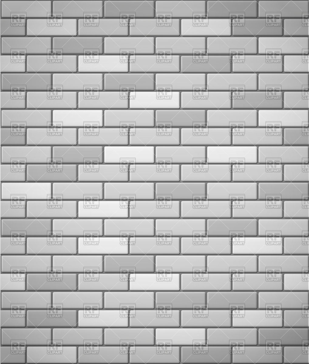 1018x1200 Wall Of White And Gray Brick Vector Image Vector Artwork Of