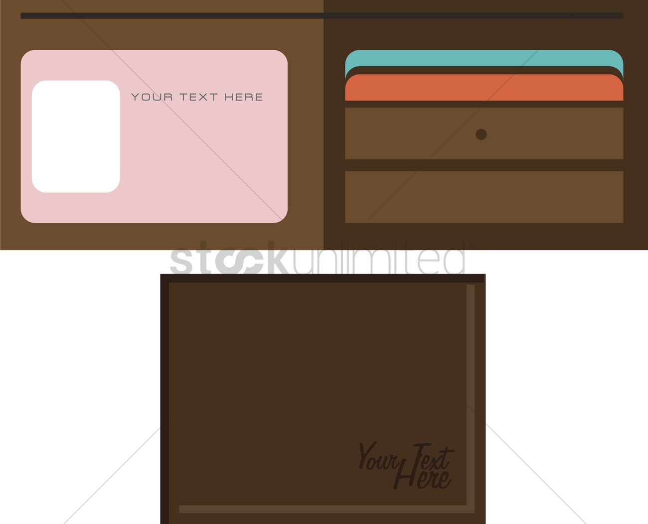 1300x1052 Free Vector Of Leather Wallet Vector Image