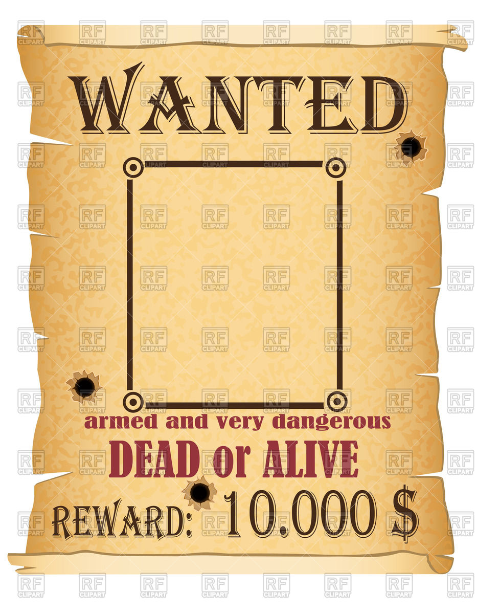 Wanted Poster Vector at GetDrawings | Free download