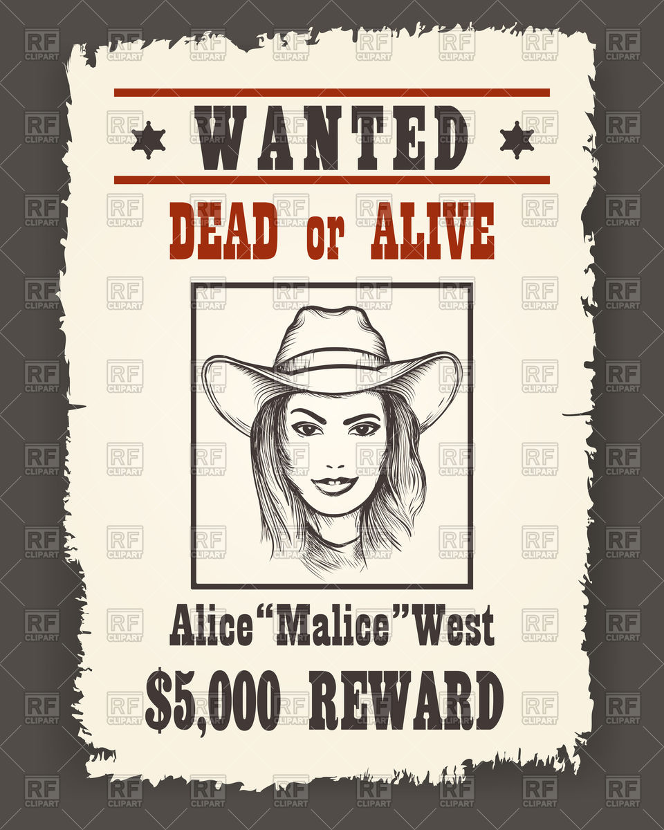 Wanted Poster Vector at GetDrawings | Free download