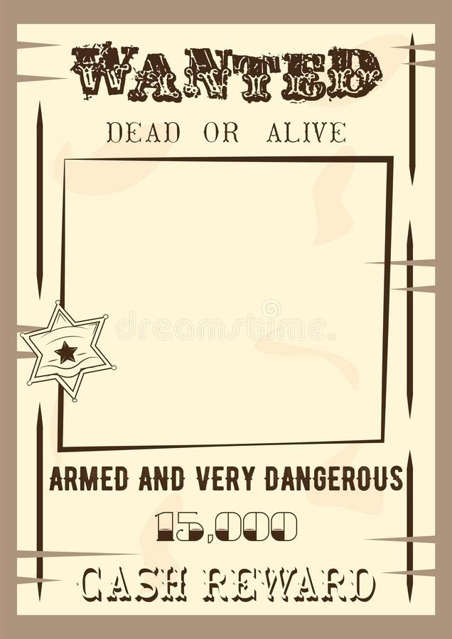636x900 Download Wanted Poster Template Vector Illustration In Vintage