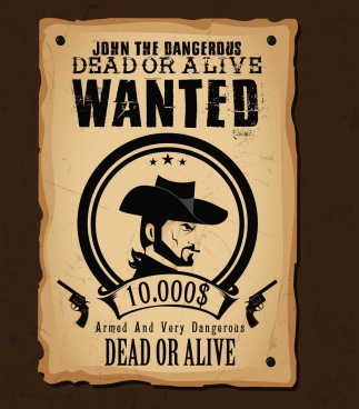 323x368 Wanted Poster Free Vector Download (5,062 Free Vector) For