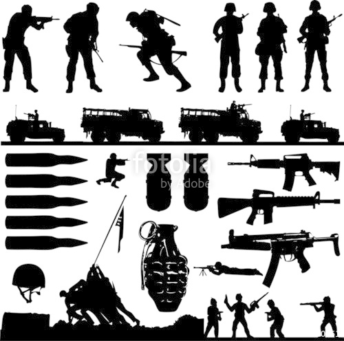 500x496 War Collage (Vector) Stock Image And Royalty Free Vector Files On