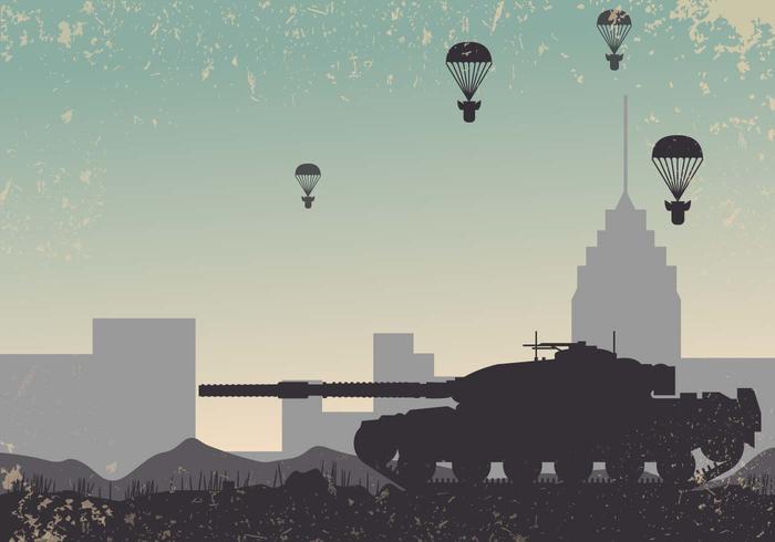 700x490 World War 2 Tank Background Vector