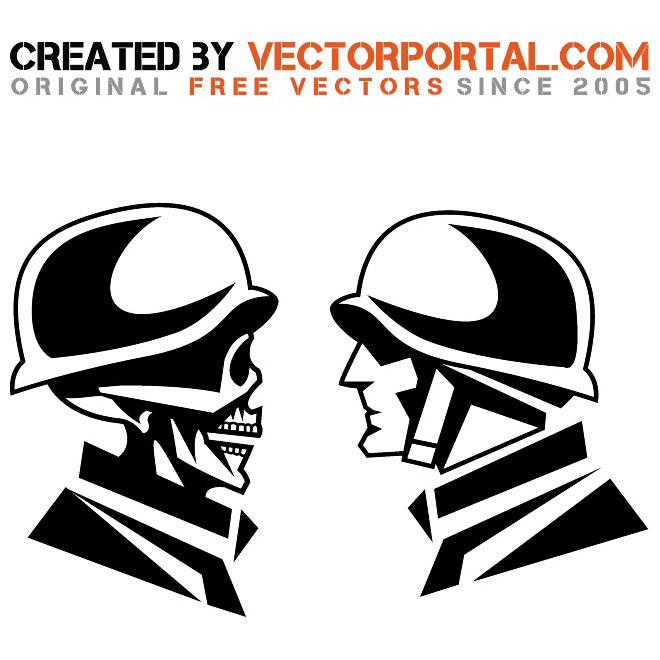 660x660 Faces Of War Vector Illustration