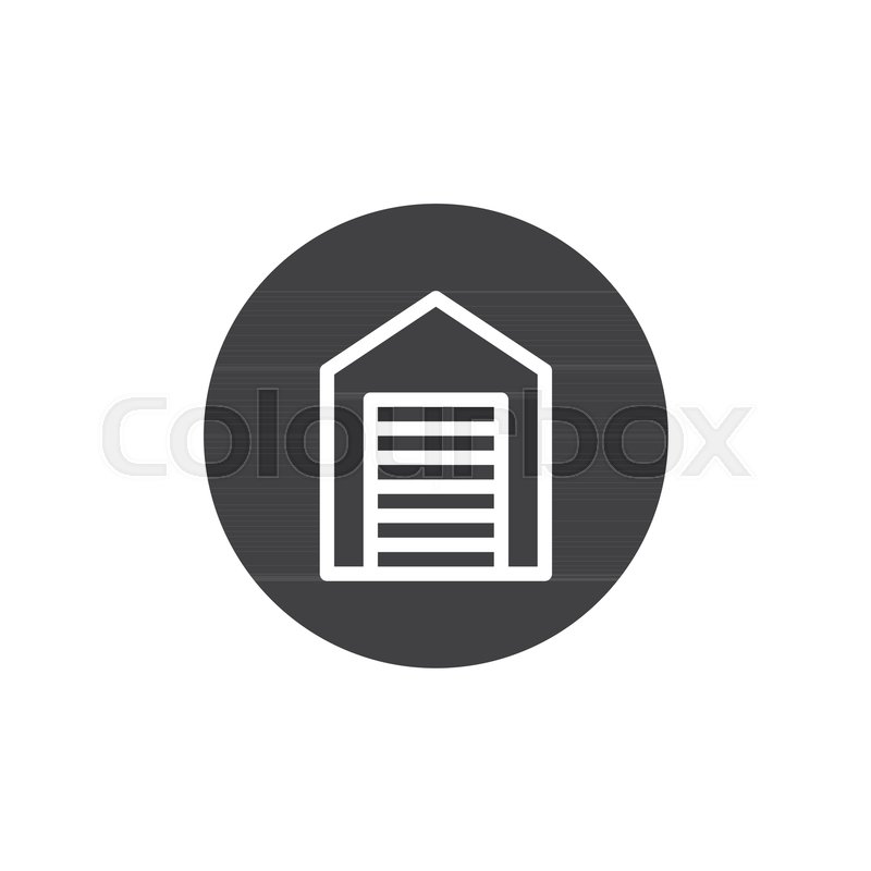 800x800 Warehouse Icon Vector, Filled Flat Sign, Solid Pictogram Isolated