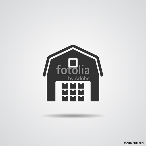 500x500 Warehouse Icon Vector Stock Image And Royalty Free Vector Files