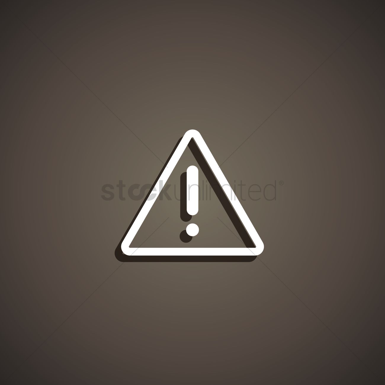 1300x1300 Warning Icon Vector Image