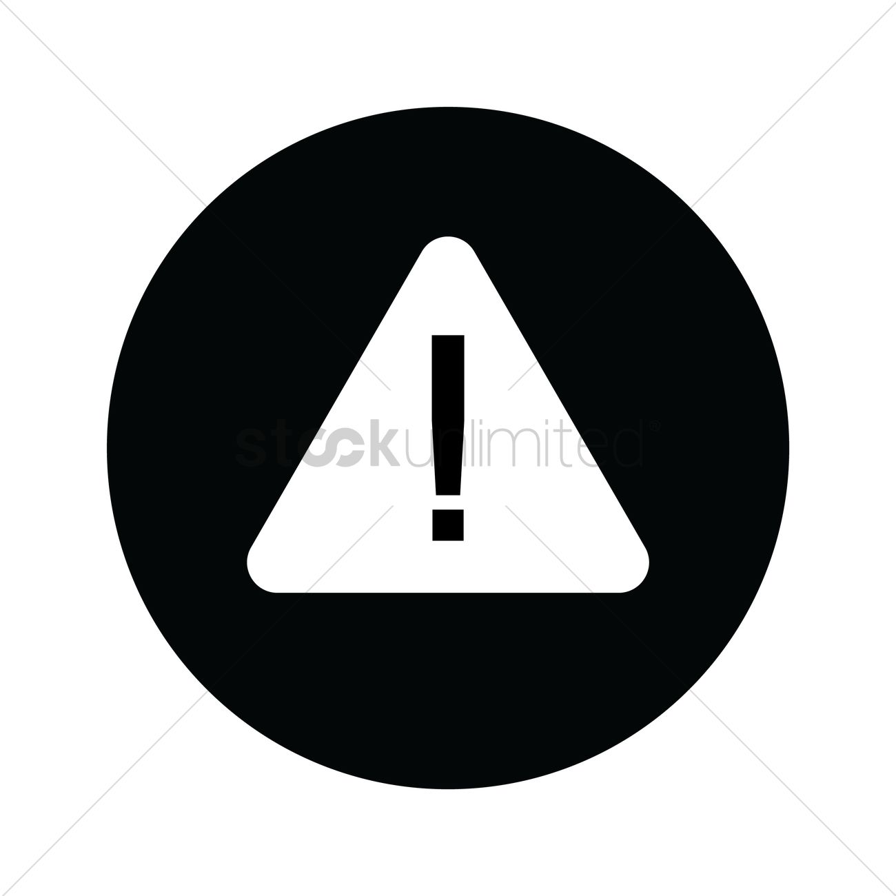 1300x1300 Warning Icon Vector Image
