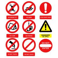 200x200 Free Vector Warning Signs