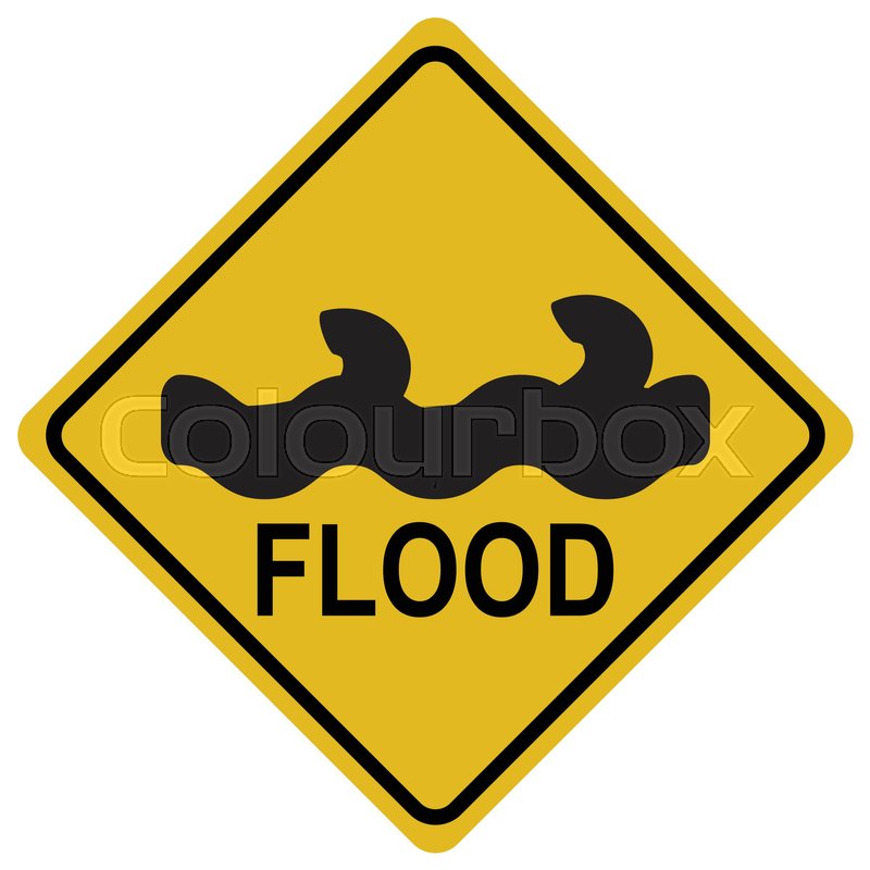 800x800 Flood Icon Warning Sign Vector Illustration Stock Vector Colourbox