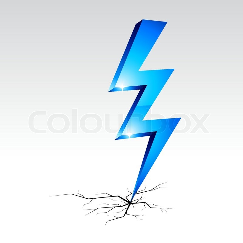 800x800 Electricity Warning Symbol Vector Illustration Stock Vector