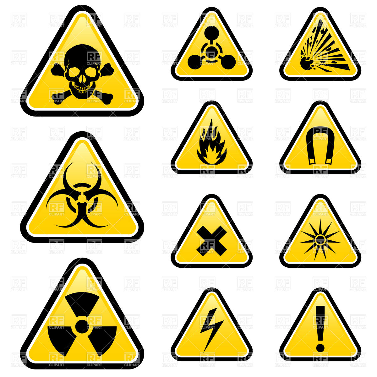 1200x1200 Signs Of Danger And Warning Signs And Icons Vector Image Vector
