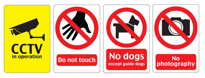 676x259 Vector Printable Warning Signs