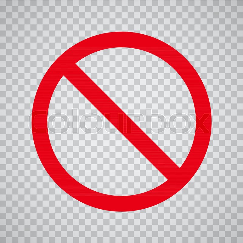 800x800 Stop Sign Design Element. Prohibition No Symbol, Warning. Vector