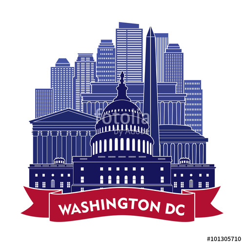 500x500 Washington Dc. Vector Illustration Stock Image And Royalty Free