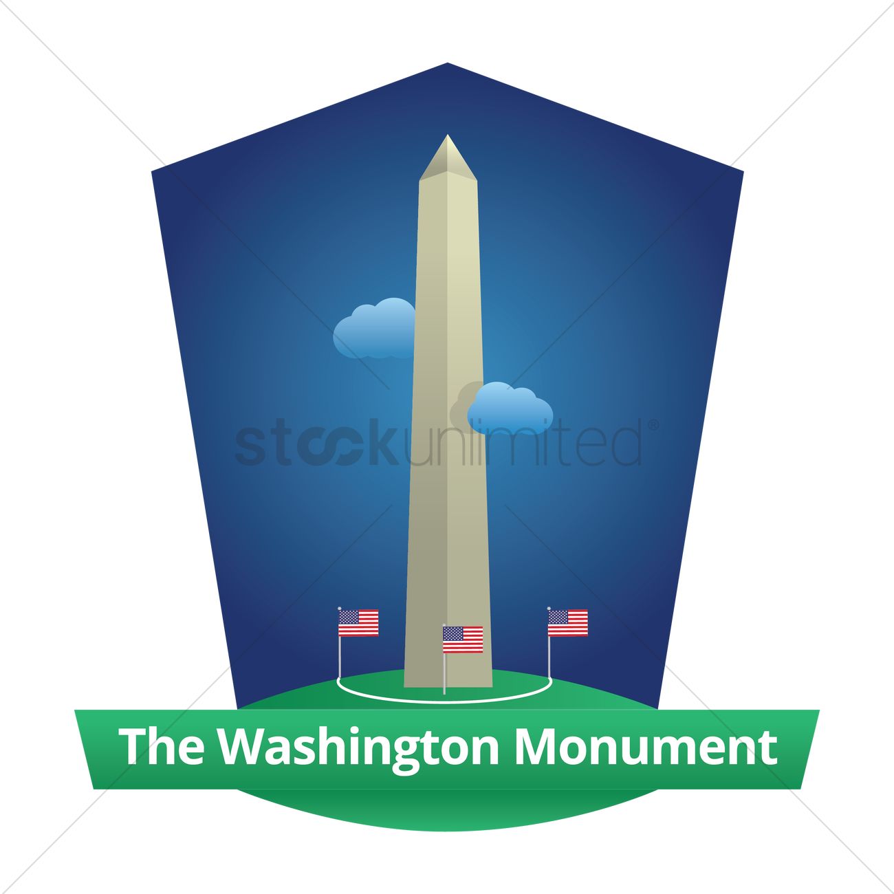1300x1300 The Washington Monument Vector Image