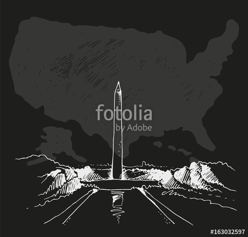 500x479 Washington Monument Vector Illustration Stock Image And Royalty