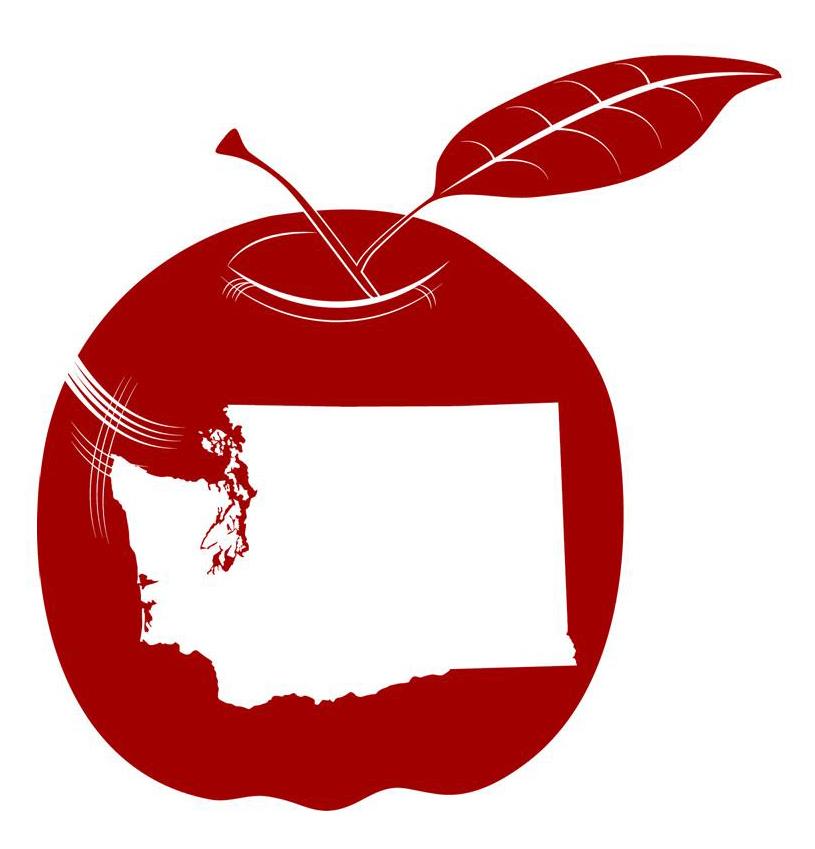 815x849 Washington State Clip Art Red