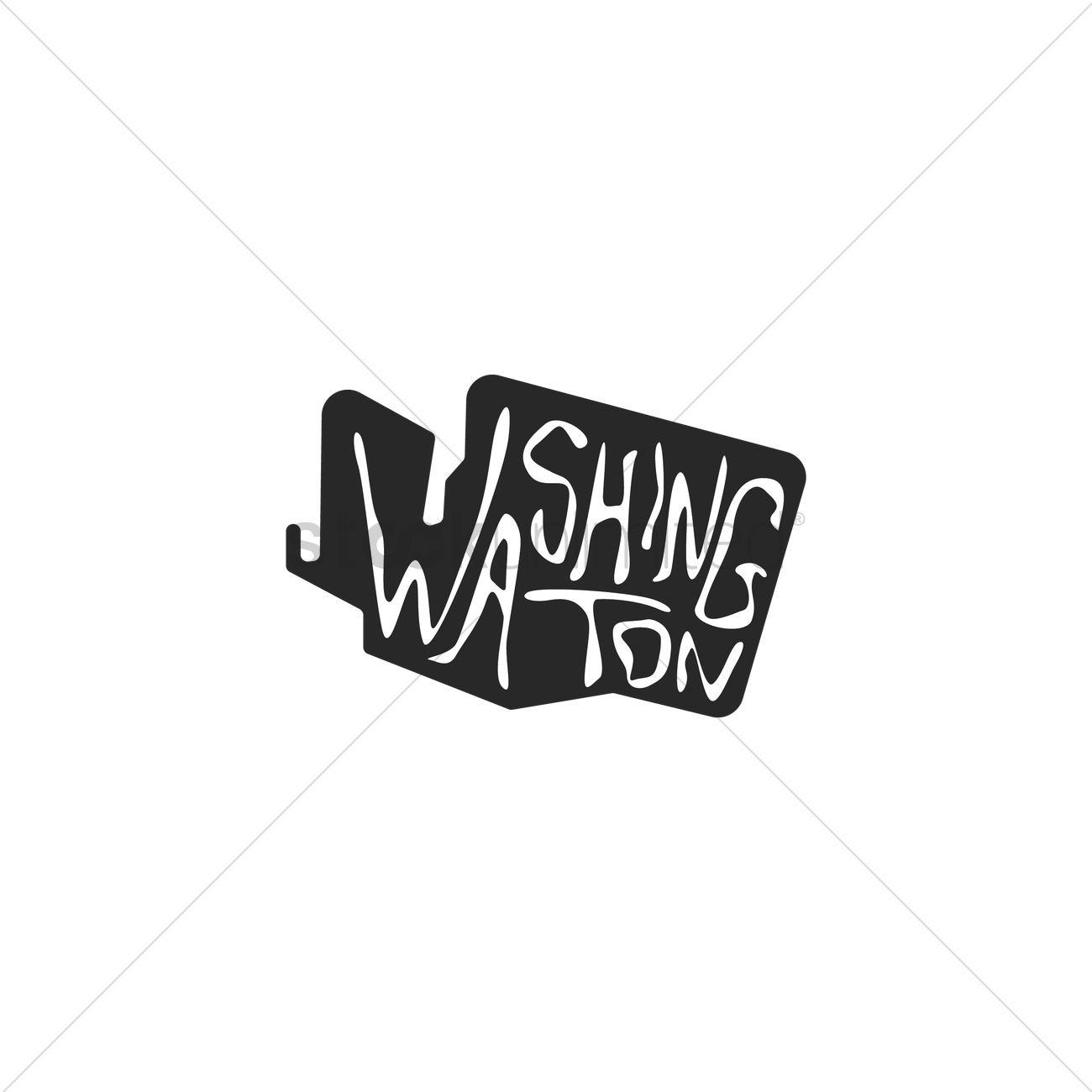 1300x1300 Washington State Map Vector Image