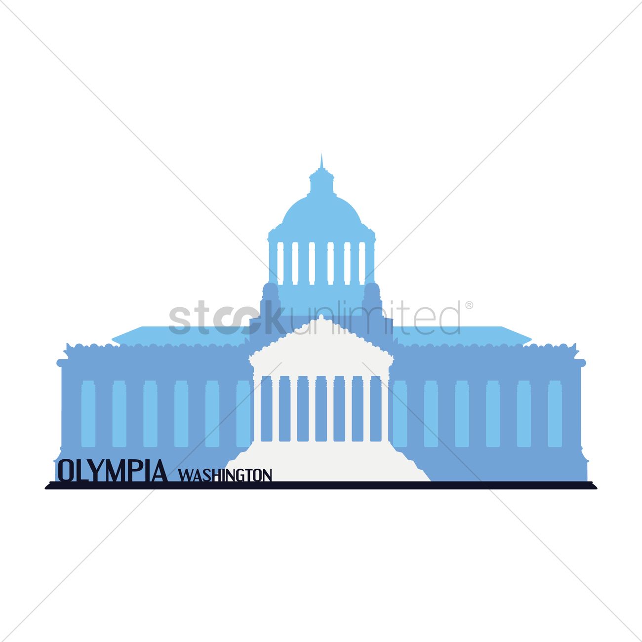 1300x1300 Olympia Washington Vector Image