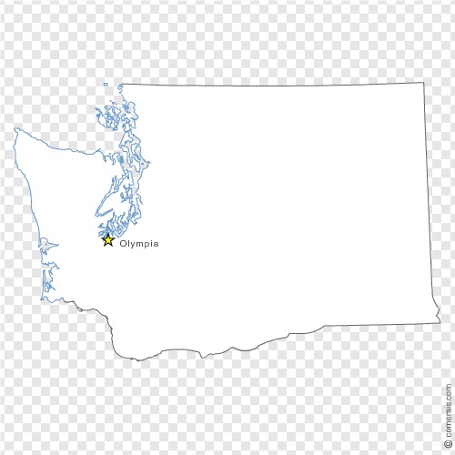 500x500 Washington (Wa) Us State Free Vector Map