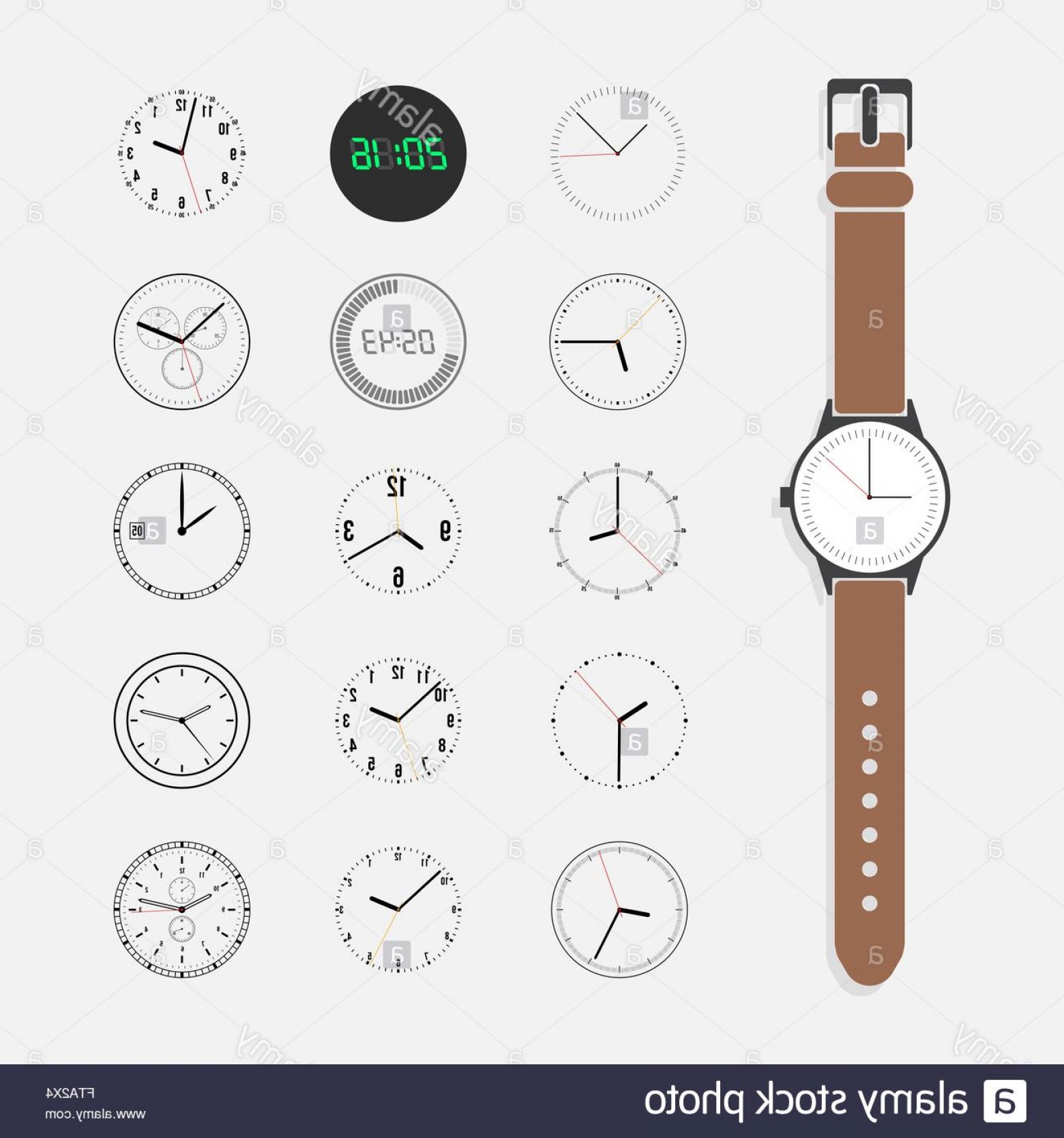 1560x1668 Stock Photo Watch Face Vector Set Createmepink
