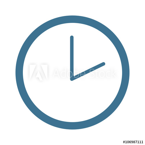 500x500 Watch Face Antique Clock Vector Illustration.